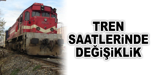 Tren Saatlerinde Değişiklik