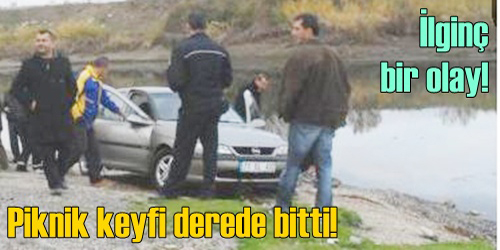 Araç Çaya Düştü!