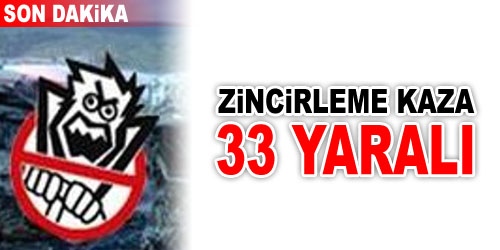 Elmadağ`da Zincirleme Kaza