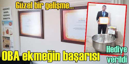 Oba Ekmek Ödül Aldı