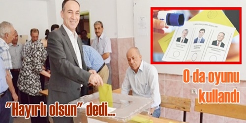 Saygılı da oyunu kullandı