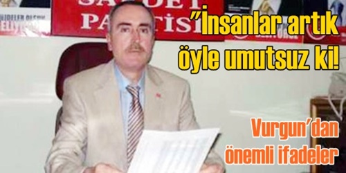 İnsanlar gelecekten umutsuz