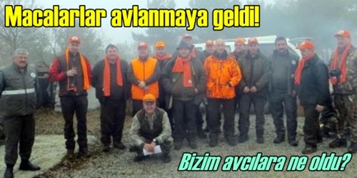 Macar avcılar ava geldi