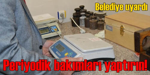 Ölçü Ve Tartı Aletleri İçin Uyarı