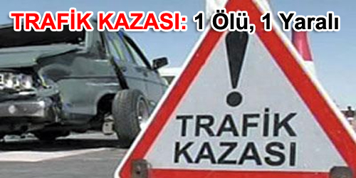 Trafik Kazası: 1 Ölü, 1 Yaralı