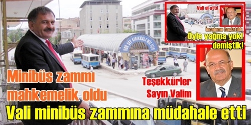 Minibüs ücretleri mahkemelik 