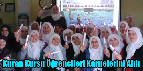 Kuran Kursu Öğrencileri Karnelerini Aldı