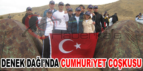 Denek Dağı`nda Cumhuriyet Kutlaması