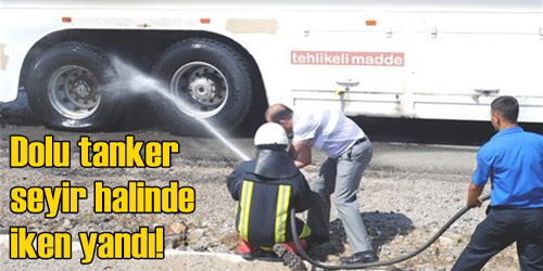 Seyir Halindeki Tanker Yandı