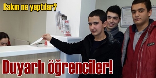 Öğrencilerden Ermenek´e yardım