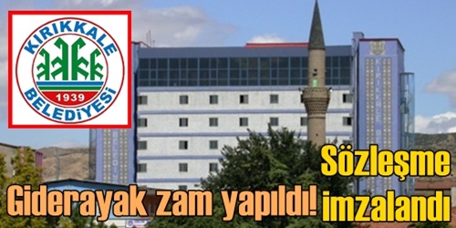 Belediye işçisine zam!