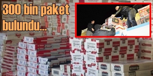 300 bin paket bulundu