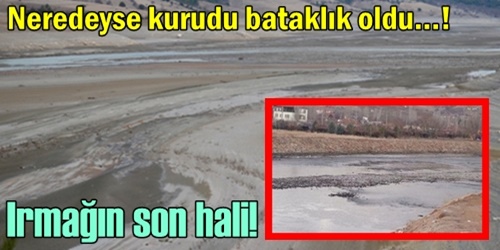 Irmak bataklık oldu!