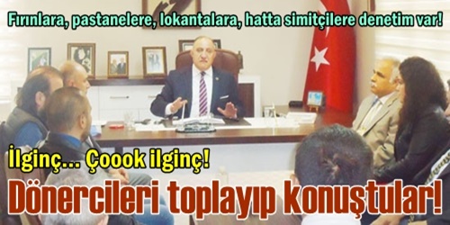 Dönerci esnafı bilgilendirildi