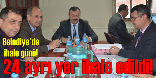 24 Ayrı Yer İhaleyle Kiralandı