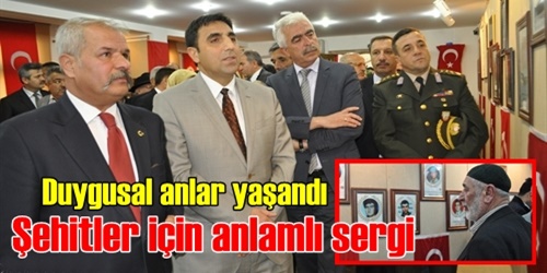 Şehitler anısına anlamlı sergi