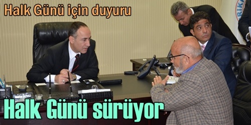 Halk günü için duyuru