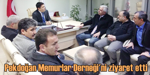 Pekdoğan Memurlar Derneği`ni Ziyaret Etti