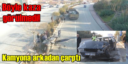 ŞEHİRDE TRAFİK KAZASI