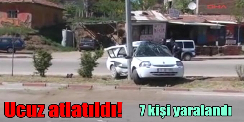 Trafik Kazası: 7 Yaralı