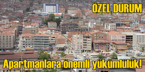 Apartmanlara Önemli bir iş!