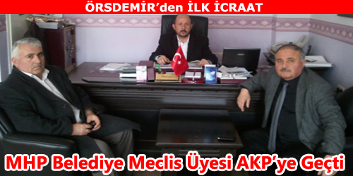 Delice AKP İlçe Başkanlığında İlk İcraat