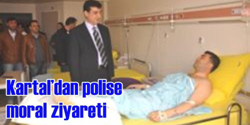 Kartal Yaralı Polisi Ziyaret Etti